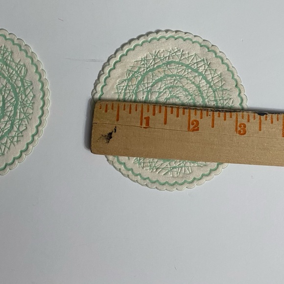 Barware Abstract Swirl design Paper Coasters Set 50s, Unused - Picture 2 of 5